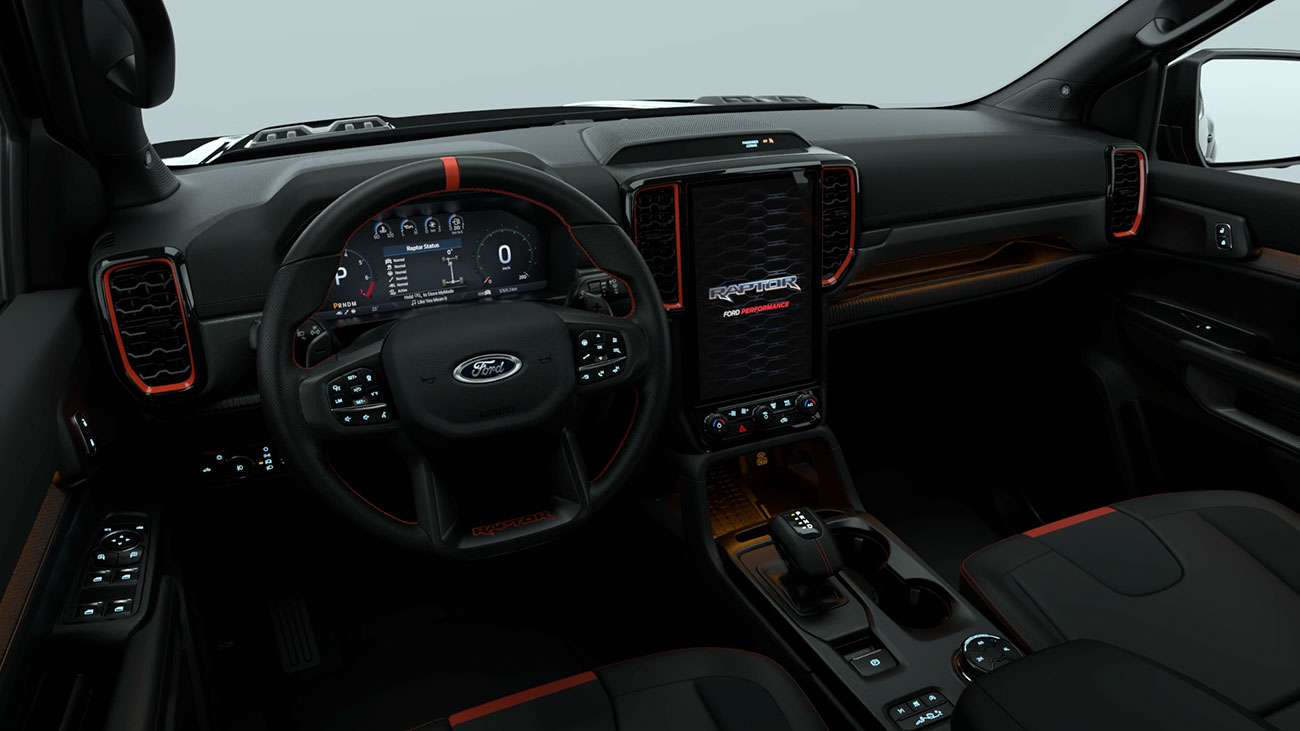 Nội Thất Ford Ranger Raptor Mới